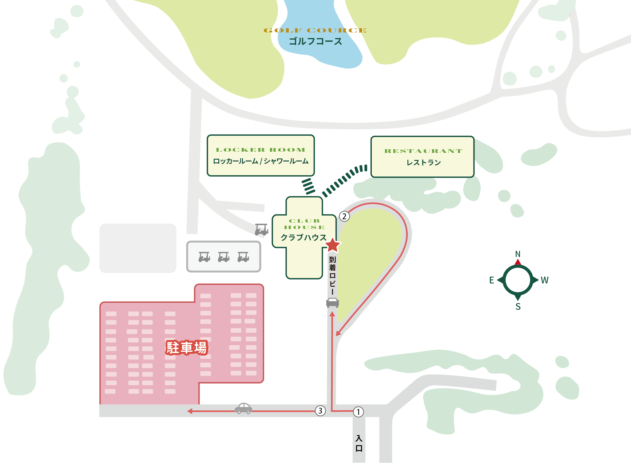 駐車場のご案内図
