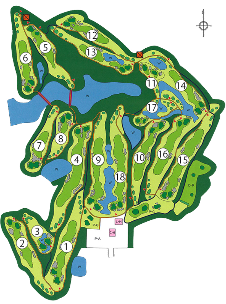 ゴルフ場コースマップ